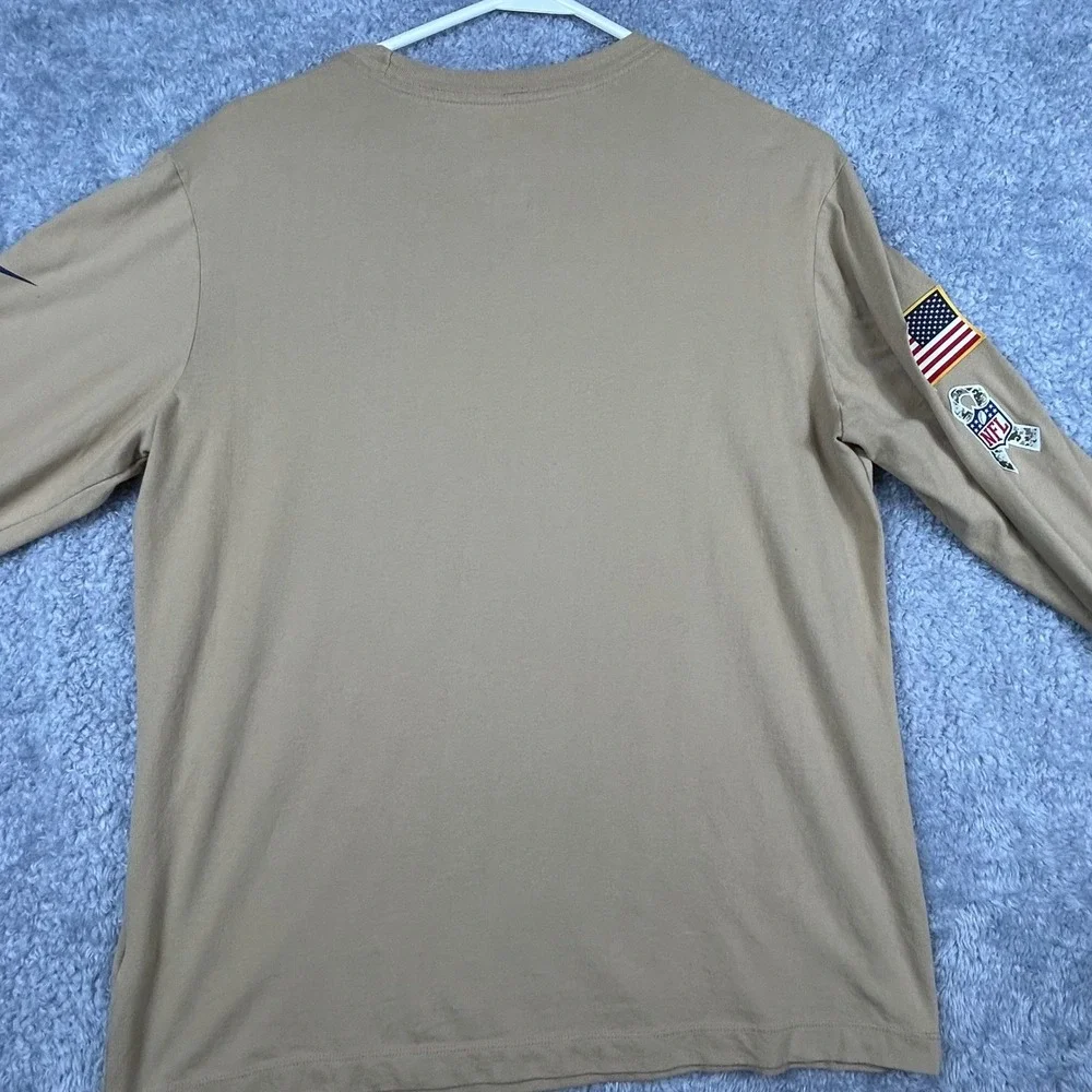 Nike Denver Broncos Salute to Service Long Sleeve T Shirt Men‎ Medium Tan NFL